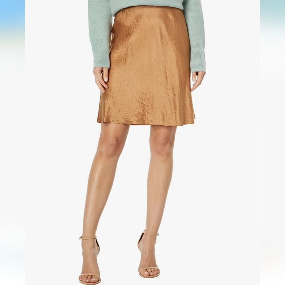 Vince NWT Short Satin Slip Skirt